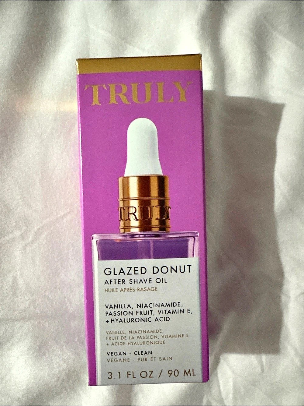 TRULY Glazed Donut After Shave Oil Face & Body Oil Purple NWT